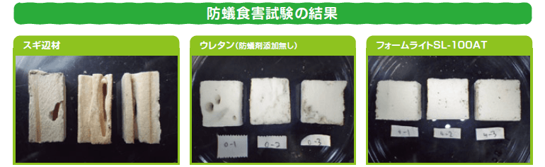 防蟻食害試験の結果